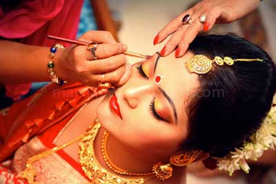 Bride & Groom Makeup in tirupati tirumala